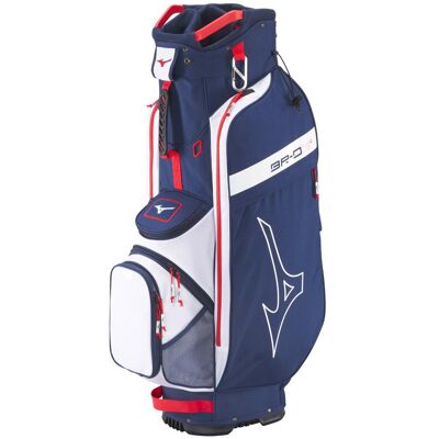 Mizuno - BR-D3 Cart Bag Navy Red - Sac chariot série - Publicité Mizuno - BR-D3 Cart Bag Navy Red - Sac chariot série - Publicité