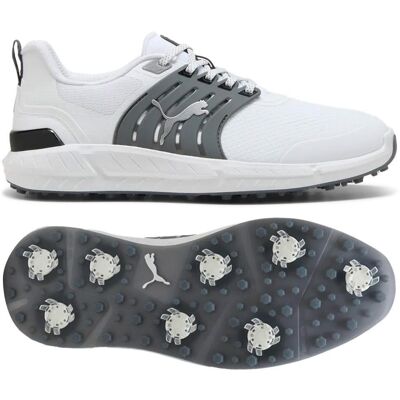 Puma Golf - Ignite Elevate 2 Tour White Slate Sky Black - 8 - Chaussures avec crampons - Publicité Puma Golf - Ignite Elevate 2 Tour White Slate Sky Black - 8 - Chaussures avec crampons - Publicité