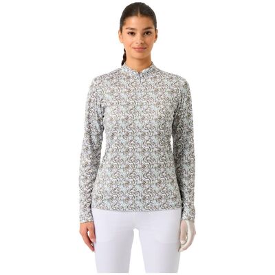 Daily Sports - Dull Printed Ls Half Zip Neck Abstract Swirl - L - Pull - Publicité Daily Sports - Dull Printed Ls Half Zip Neck Abstract Swirl - L - Pull - Publicité