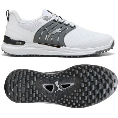Puma Golf - Ignite Elevate 2 White Slate Sky Black - 10 - Chaussures sans crampons - Publicité Puma Golf - Ignite Elevate 2 White Slate Sky Black - 10 - Chaussures sans crampons - Publicité