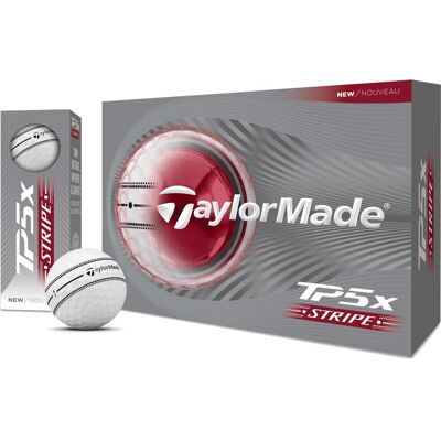 Taylormade - TP5x Stripe - Balles neuves - Publicité Taylormade - TP5x Stripe - Balles neuves - Publicité