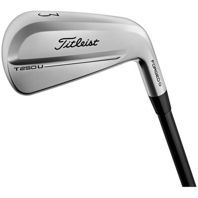 Titleist - T250U Droitier Stiff 3 HZRDUS Black 5G 80 Graphite - Fer - Publicité Titleist - T250U Droitier Stiff 3 HZRDUS Black 5G 80 Graphite - Fer - Publicité