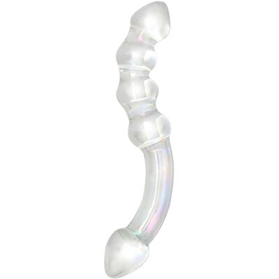 Rimba Xena - Gode en verre - Hypoallergénique, double extrémité, jeu de température - Gode - Publicité Rimba Xena - Gode en verre - Hypoallergénique, double extrémité, jeu de température - Gode - Publicité
