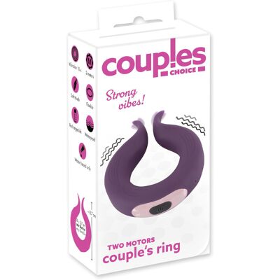 Couples Choice Anneau Vibrant à Deux Moteurs - Étanche - Publicité Couples Choice Anneau Vibrant à Deux Moteurs - Étanche - Publicité