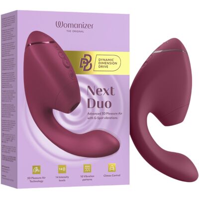 Womanizer Next Duo - vibromasseur 2‑en‑1 pour point G (rose) - Publicité Womanizer Next Duo - vibromasseur 2‑en‑1 pour point G (rose) - Publicité