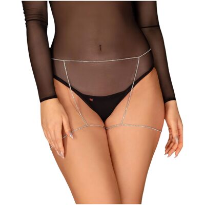 Obsessive Bijou 905 - harnais corps bijou (argenté) - S-L - Publicité Obsessive Bijou 905 - harnais corps bijou (argenté) - S-L - Publicité