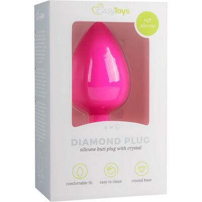 EasyToys Rose Grand Plug Anal en Silicone - Anal Plug - Publicité EasyToys Rose Grand Plug Anal en Silicone - Anal Plug - Publicité