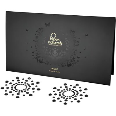 Bijoux Indiscrets Brillant - pasties pour tétons strass noirs - Publicité Bijoux Indiscrets Brillant - pasties pour tétons strass noirs - Publicité