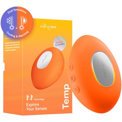 We-Vibe Temp - stimulateur clitoridien vibrant à effet chaud-froid (orange) - Publicité We-Vibe Temp - stimulateur clitoridien vibrant à effet chaud-froid (orange) - Publicité