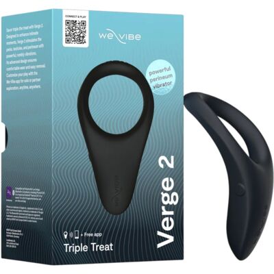 We-Vibe Verge 2 - Anneau pénien vibrant contrôlé par application, pour hommes (noir) - Publicité We-Vibe Verge 2 - Anneau pénien vibrant contrôlé par application, pour hommes (noir) - Publicité
