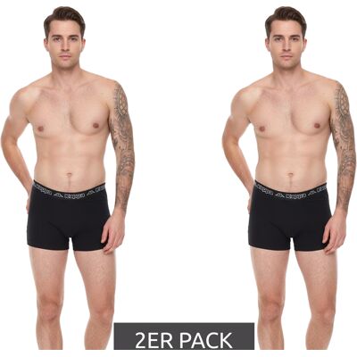 Lot de 2 boxers Kappa pour hommes, caleçons élégants 351K1JW AEB noir/blanc M - Publicité Lot de 2 boxers Kappa pour hommes, caleçons élégants 351K1JW AEB noir/blanc M - Publicité