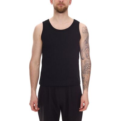 Débardeur homme STONES en coton, haut basique, col rond, sous-vêtement noir XS - Publicité Débardeur homme STONES en coton, haut basique, col rond, sous-vêtement noir XS - Publicité