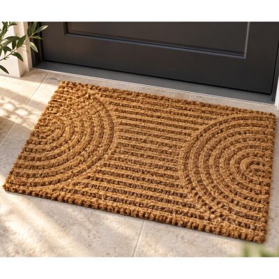 Paillasson andiamo en noix de coco AMALFI 40 x 60 cm, toutes saisons, motif ligné, usage intérieur, marron One-Size - Publicité Paillasson andiamo en noix de coco AMALFI 40 x 60 cm, toutes saisons, motif ligné, usage intérieur, marron One-Size - Publicité