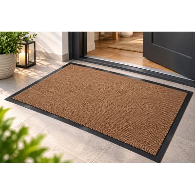 Paillasson Andiamo « Turin » 80 x 120 cm – Tapis anti-salissure pour intérieur et extérieur – Marron – **Produit de second choix (B-Stock) – contrôlé** Marron One-Size - Publicité Paillasson Andiamo « Turin » 80 x 120 cm – Tapis anti-salissure pour intérieur et extérieur – Marron – **Produit de second choix (B-Stock) – contrôlé** Marron One-Size - Publicité