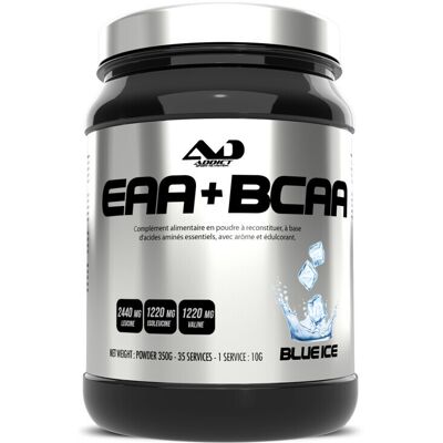 Eaa + Bcaa (350 G) - Blue Ice - Addict Sport Nutrition - Publicité Eaa + Bcaa (350 G) - Blue Ice - Addict Sport Nutrition - Publicité