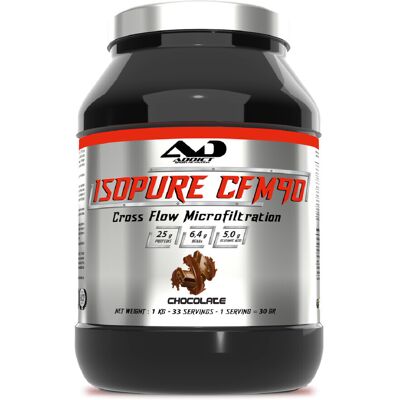 Isopure Cfm 90 (1kg) - Chocolat - Addict Sport Nutrition - 1 Kg - Publicité Isopure Cfm 90 (1kg) - Chocolat - Addict Sport Nutrition - 1 Kg - Publicité