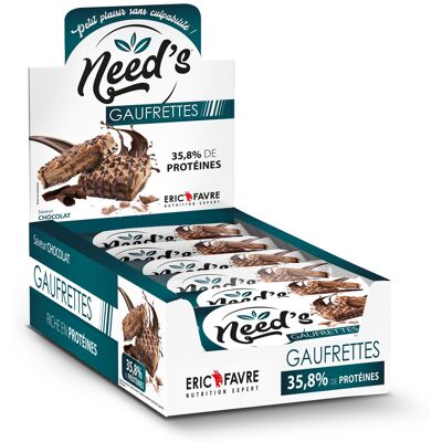 Gaufrettes Need's (x12) - Chocolat - Eric Favre - Item - Publicité Gaufrettes Need's (x12) - Chocolat - Eric Favre - Item - Publicité