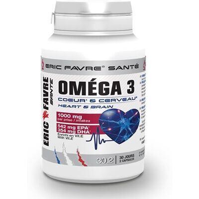 Omega 3 - Coeur Et Cerveau (60 Gélules) - Eric Favre - Publicité Omega 3 - Coeur Et Cerveau (60 Gélules) - Eric Favre - Publicité