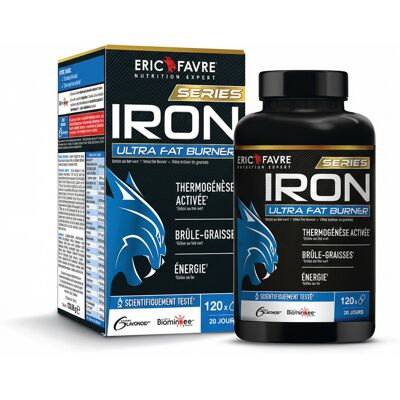 Brûleur De Graisse Iron Ultra Fat Burner (120 Gélules) - Eric Favre - Publicité Brûleur De Graisse Iron Ultra Fat Burner (120 Gélules) - Eric Favre - Publicité