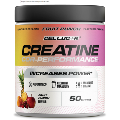 Creatine Cor-performance (203 G) - Fruit Punch - Cellucor - Publicité Creatine Cor-performance (203 G) - Fruit Punch - Cellucor - Publicité