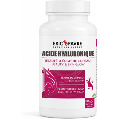 Acide Hyaluronique (60 Gélules Végétales) - Eric Favre - Publicité Acide Hyaluronique (60 Gélules Végétales) - Eric Favre - Publicité