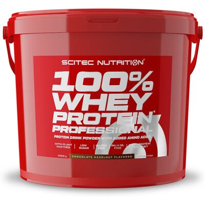 100% Whey Protein Professional (4kg) - Chocolate Hazelnut - Scitec Nutrition - Item - Publicité 100% Whey Protein Professional (4kg) - Chocolate Hazelnut - Scitec Nutrition - Item - Publicité