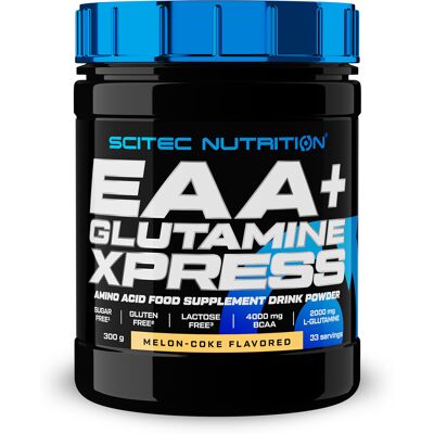 Eaa + Glutamine Xpress (300 G) - Melon Cola - Scitec Nutrition - Publicité Eaa + Glutamine Xpress (300 G) - Melon Cola - Scitec Nutrition - Publicité