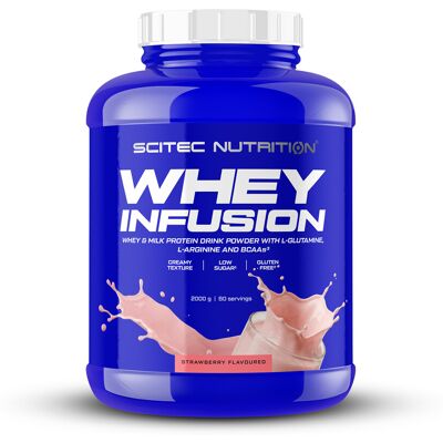 Whey Infusion (2kg) - Fraise - Scitec Nutrition - 2 Kg - Publicité Whey Infusion (2kg) - Fraise - Scitec Nutrition - 2 Kg - Publicité