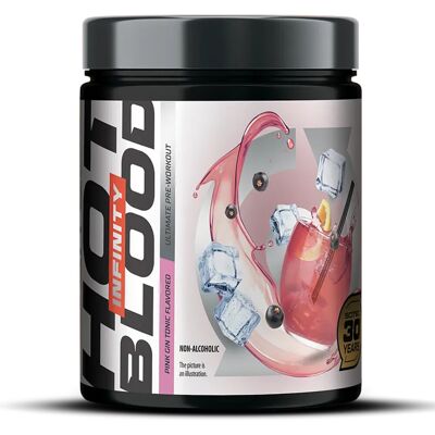 Hot Blood Infinity (350 G) - Pink Gin Tonic - Scitec Nutrition - Publicité Hot Blood Infinity (350 G) - Pink Gin Tonic - Scitec Nutrition - Publicité