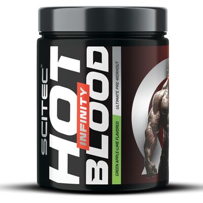 Hot Blood Infinity (350 G) - Green Apple Lime - Scitec Nutrition - Publicité Hot Blood Infinity (350 G) - Green Apple Lime - Scitec Nutrition - Publicité