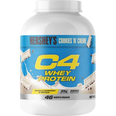 C4 Whey Protein (46 Doses) - Hershey's Cookies 'n' Creme - Cellucor - Item - Publicité C4 Whey Protein (46 Doses) - Hershey's Cookies 'n' Creme - Cellucor - Item - Publicité