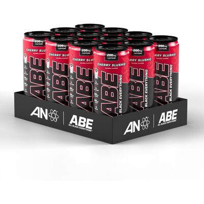 Abe Energy Cans (x12) - Cherry Slushie - Applied Nutrition - 12 Item - Publicité Abe Energy Cans (x12) - Cherry Slushie - Applied Nutrition - 12 Item - Publicité