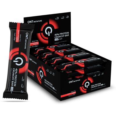 40% Protein Crunchy Bar (boite De 12) - Creamy Strawberry - Qnt - Publicité 40% Protein Crunchy Bar (boite De 12) - Creamy Strawberry - Qnt - Publicité