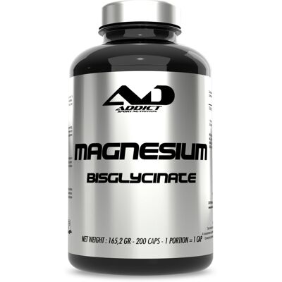 Magnesium Bisglycinate (200 Gélules) - Addict Sport Nutrition - Publicité Magnesium Bisglycinate (200 Gélules) - Addict Sport Nutrition - Publicité