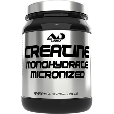 Creatine 1000 Micronized (500 G) - Addict Sport Nutrition - Publicité Creatine 1000 Micronized (500 G) - Addict Sport Nutrition - Publicité
