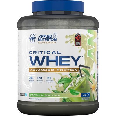 Critical Whey (2kg) - Vanilla Matcha - Applied Nutrition - 2 Kg - Publicité Critical Whey (2kg) - Vanilla Matcha - Applied Nutrition - 2 Kg - Publicité