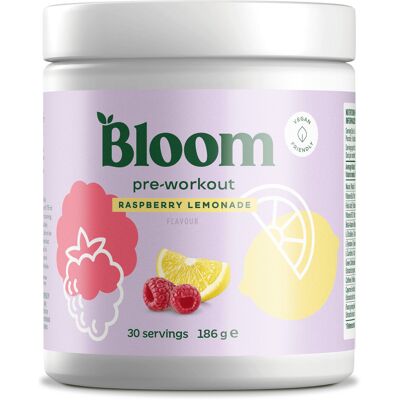 Pre-workout (180g) - Raspberry Lemonade - Bloom - Item - Publicité Pre-workout (180g) - Raspberry Lemonade - Bloom - Item - Publicité