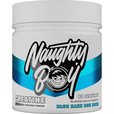 Creatine Monohydrate (300 G) - Blue Raspberry - Naughty Boy - Publicité Creatine Monohydrate (300 G) - Blue Raspberry - Naughty Boy - Publicité