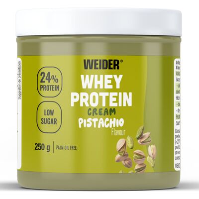 Whey Protein Cream (250 G) - Pistachio - Weider - Publicité Whey Protein Cream (250 G) - Pistachio - Weider - Publicité