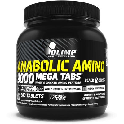 Olimp Sport Nutrition - Anabolic Amino 9000 Mega Tabs 300 Tabs - Publicité Olimp Sport Nutrition - Anabolic Amino 9000 Mega Tabs 300 Tabs - Publicité