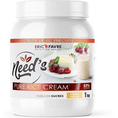 Need's Pure Rice Cream (1kg) - Saveur Neutre - Eric Favre - 1 Kg - Publicité Need's Pure Rice Cream (1kg) - Saveur Neutre - Eric Favre - 1 Kg - Publicité