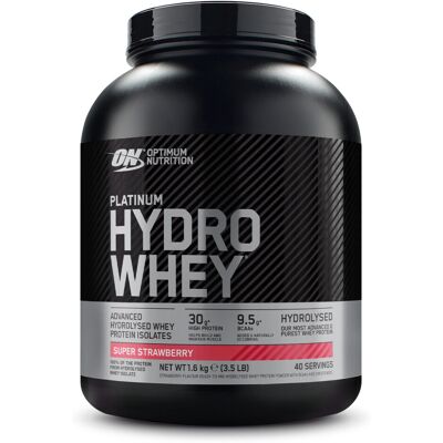 Optimum Nutrition Platinum Hydrowhey - Fraise Super - 1600g - Poudre de Protéines - Publicité Optimum Nutrition Platinum Hydrowhey - Fraise Super - 1600g - Poudre de Protéines - Publicité
