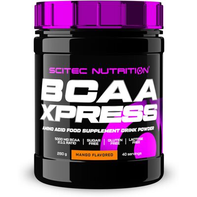 SCITEC NUTRITION - BCAA XPRESS, 280 g - Mangue - Poudre d'acides aminés - Publicité SCITEC NUTRITION - BCAA XPRESS, 280 g - Mangue - Poudre d'acides aminés - Publicité