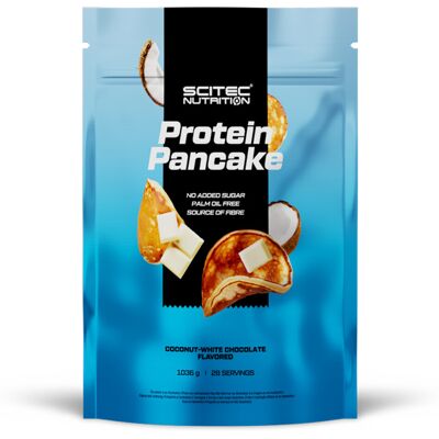Protein Pancake (1kg) - Noix De Coco - Chocolat Blanc - Scitec Nutrition - 1 Kg - Publicité Protein Pancake (1kg) - Noix De Coco - Chocolat Blanc - Scitec Nutrition - 1 Kg - Publicité