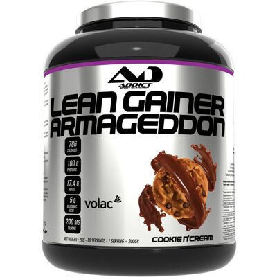 Lean Gainer Armageddon (2kg) - Cookie & Cream - Addict Sport Nutrition - Publicité Lean Gainer Armageddon (2kg) - Cookie & Cream - Addict Sport Nutrition - Publicité