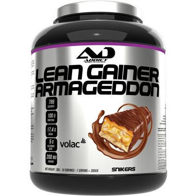 Lean Gainer Armageddon (2kg) - Snickers - Addict Sport Nutrition - Publicité Lean Gainer Armageddon (2kg) - Snickers - Addict Sport Nutrition - Publicité