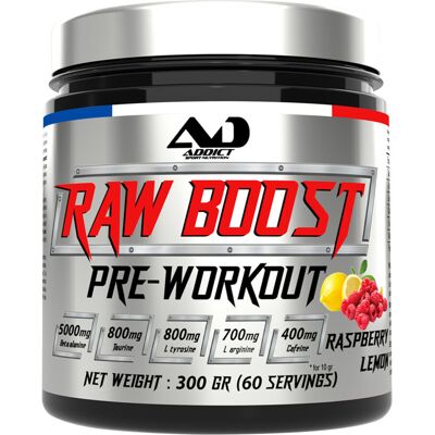 Addict Sport Nutrition Raw boost - Unisex Pré-entraînement - Publicité Addict Sport Nutrition Raw boost - Unisex Pré-entraînement - Publicité