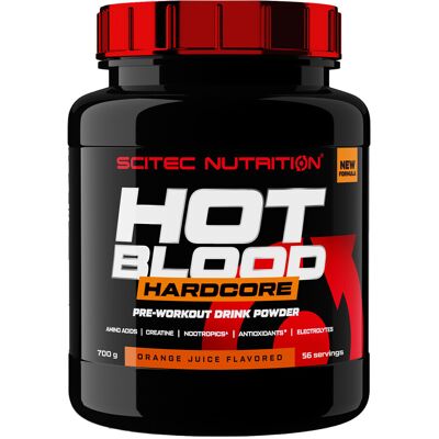 Hot Blood Hardcore (700 G) - Orange Juice - Scitec Nutrition - Publicité Hot Blood Hardcore (700 G) - Orange Juice - Scitec Nutrition - Publicité