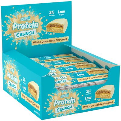 Barre Protéinée Applied Nutrition - Chocolat Blanc Caramel - Publicité Barre Protéinée Applied Nutrition - Chocolat Blanc Caramel - Publicité