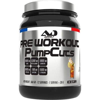 Pump Cuts (360g) - Ice Tea - Addict Sport Nutrition - 360 G - Publicité Pump Cuts (360g) - Ice Tea - Addict Sport Nutrition - 360 G - Publicité